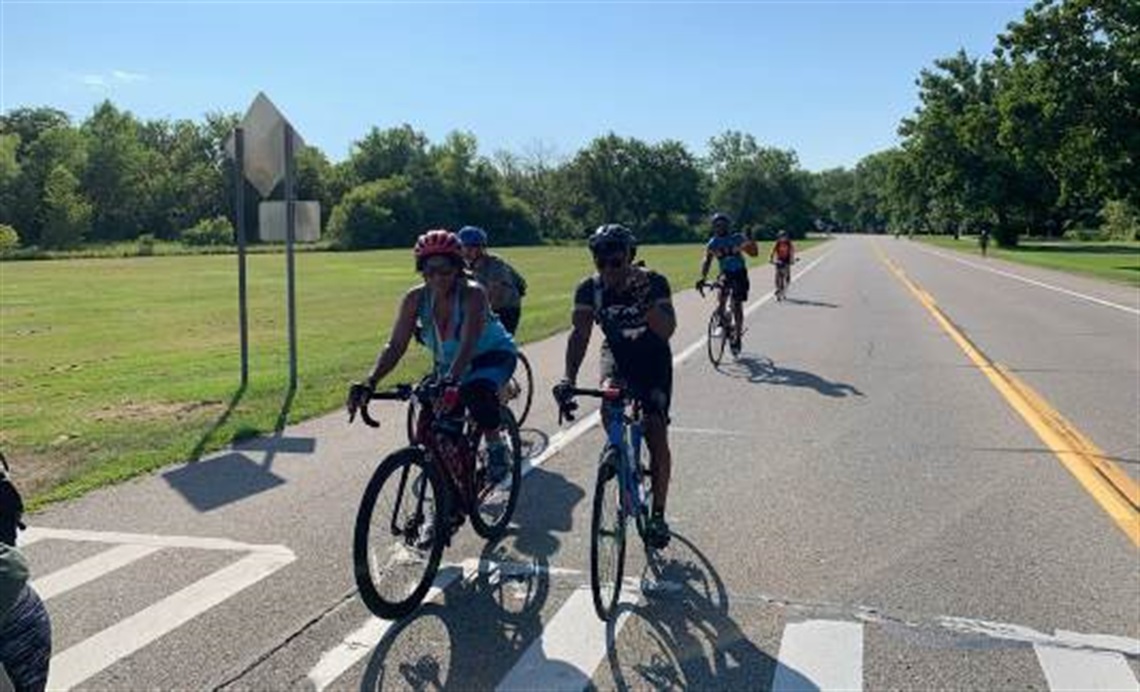 Saturday in the Park Article bike riders